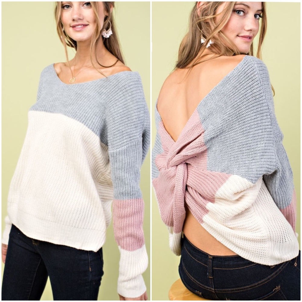 Lowest Price!!  FIRM! ⭐️ Twisted Back Sweater - Picture 2 of 5